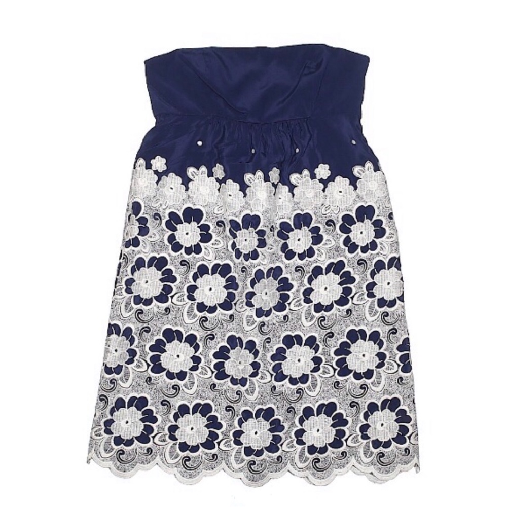 ✨HP✨ TIBI Floral Embroidered Lace Silk Dress 0 - Picture 2 of 9
